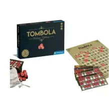 Clementoni Tombola Deluxe 36 Cartelle, 90 numeri in legno