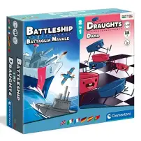 Gioco 2in1 Battaglia Navale Dama di Clementoni - Giocattoli per Bambin