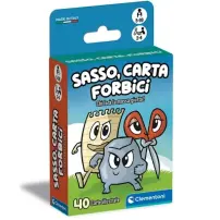 Gioco Carte Sasso Carta Forbici di Clementoni, Gioco Da Tavolo per Bam