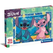 Clementoni Disney Stitch Supercolor Puzzle 104 pezzi