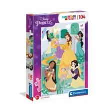 Clementoni Puzzle 104pz Disney Princess Supercolor - Giochi e Giochi d