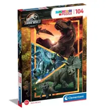 Clementoni Jurassic World Puzzle 104 pezzi 48,5 x 33,5 cm