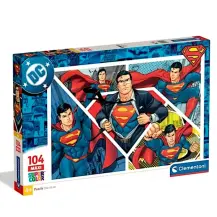 Clementoni Superman 25022 Maxipuzzle 104Pz, gioco da tavolo per bambin