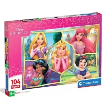 Puzzle Super Color Disney Princess 104 pezzi Clementoni - Giocattoli