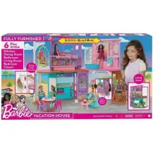 Barbie Casa di Malibu 106 cm, 2 piani e oltre 30 pezzi