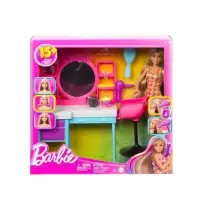 Barbie Salone di Bellezza Super Chioma, 15+ accessori