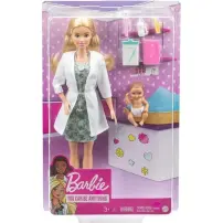 Barbie Playset Pediatra GVK03 con Neonata 3+