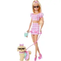 Barbie Twinning Looks JFP36 bambola bionda con cagnolino