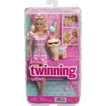 Barbie Twinning Looks JFP36 bambola bionda con cagnolino