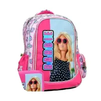 Zaino Grande Barbie 3 Cerniere per Scuola - Materiale: Tela