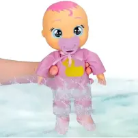 Cry Babies Newborn Bath Time Zoe - Bambola che reagisce al bagno con a