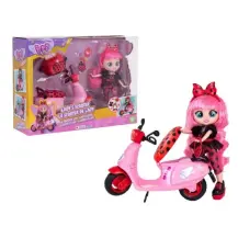 Bff By Cry Babies Lady - Playset Bambola con Scooter e 10 Accessori