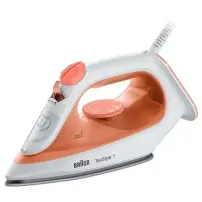 Ferro da Stiro Braun 1900W Arancione con Piastra Antiaderente