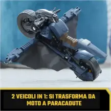 Spin Master Batcycle 2 In 1 - Veicolo Trasformabile per Action Figure…