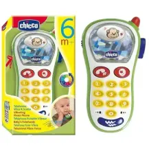 Telefonino Vibra e Scatta Chicco per Bambini 6 Mesi+ con Suonerie