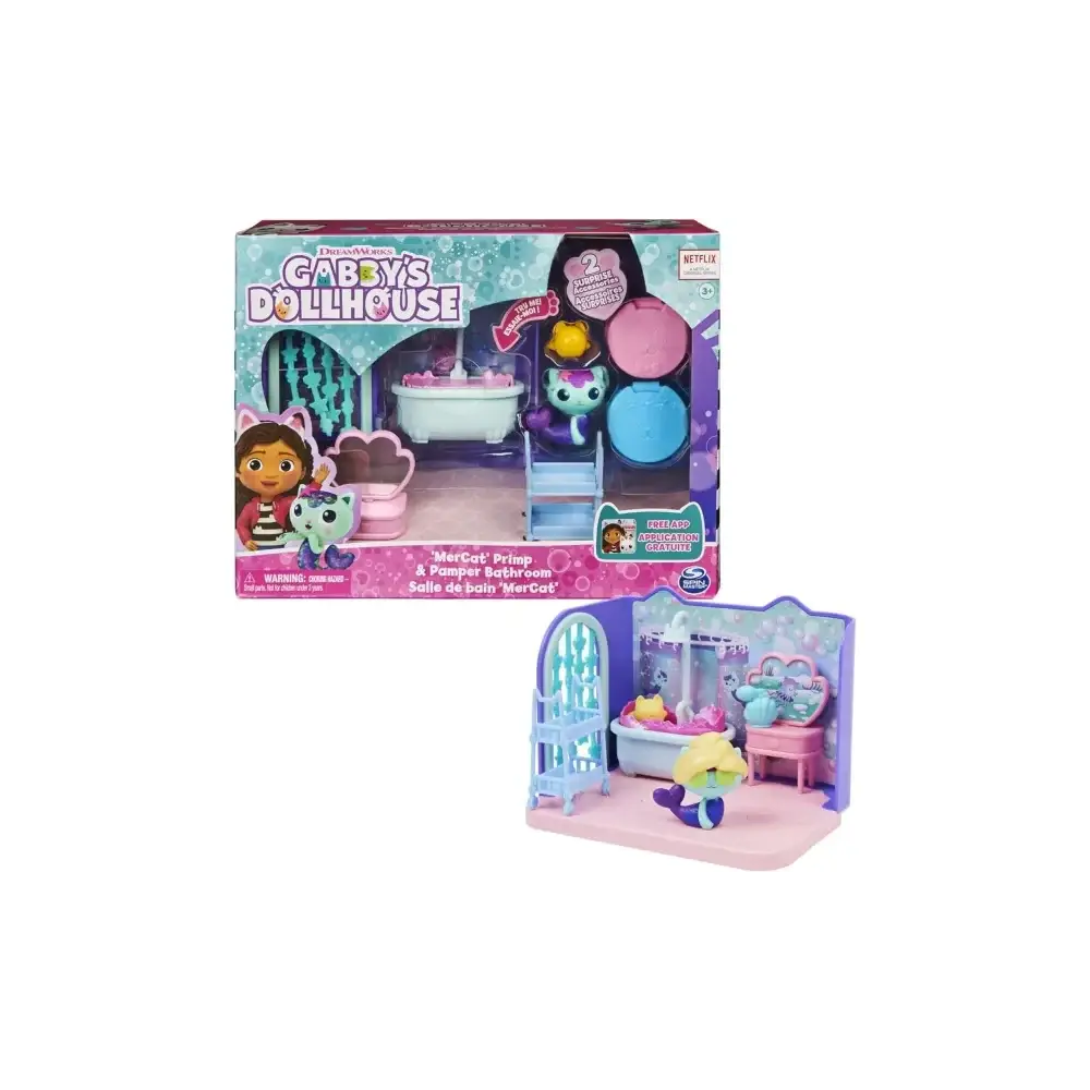 Gabby's Dollhouse Sala da Bagno Siregatta | Mini Playset 3+