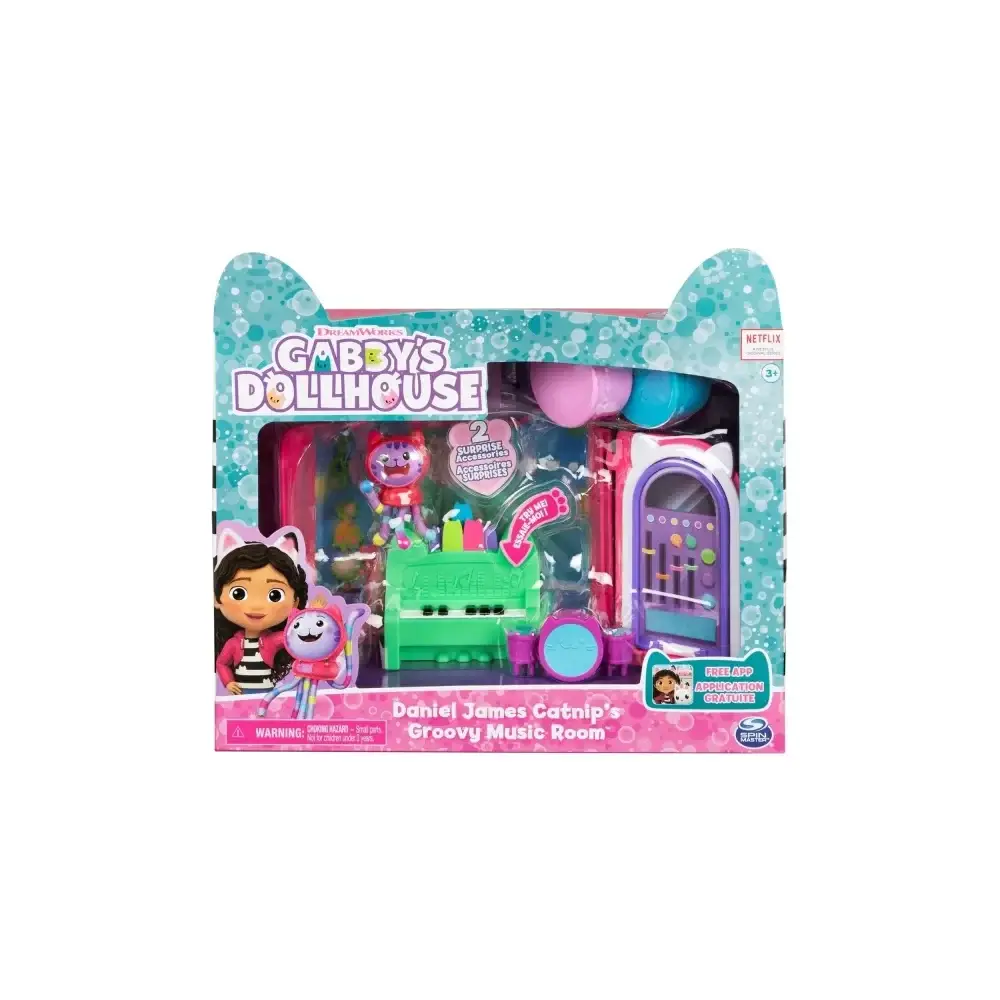 Gabby's Dollhouse Groovy Music Room con 2 accessori