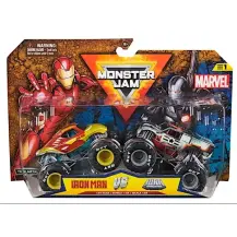 Monster Jam Marvel Iron Man vs War Machine 1:64 die-cast