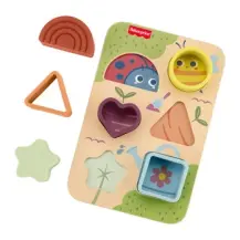 Puzzle Trova E Cresci In Legno Silicone 7 Pezzi Fisher-Price per…