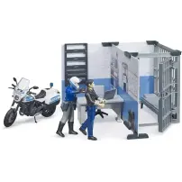 BRUDER Playset 62732 Stazione Polizia con Moto in plastica ABS per…