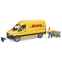 Bruder Camion DHL Sprinter con Personaggio - Porte Apribili