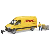 Bruder Camion DHL Sprinter con Personaggio - Porte Apribili