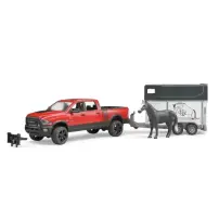 Bruder RAM 2500 Power Wagon con Rimorchio - Scala 1:16 in Plastica ABS
