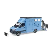 Furgone Trasporto Cavalli Bruder Sprinter Azzurro con Rampa