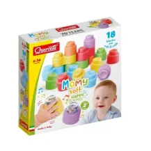Momy Soft 04145 - 2 Sonagli con Costruzioni 18 pezzi