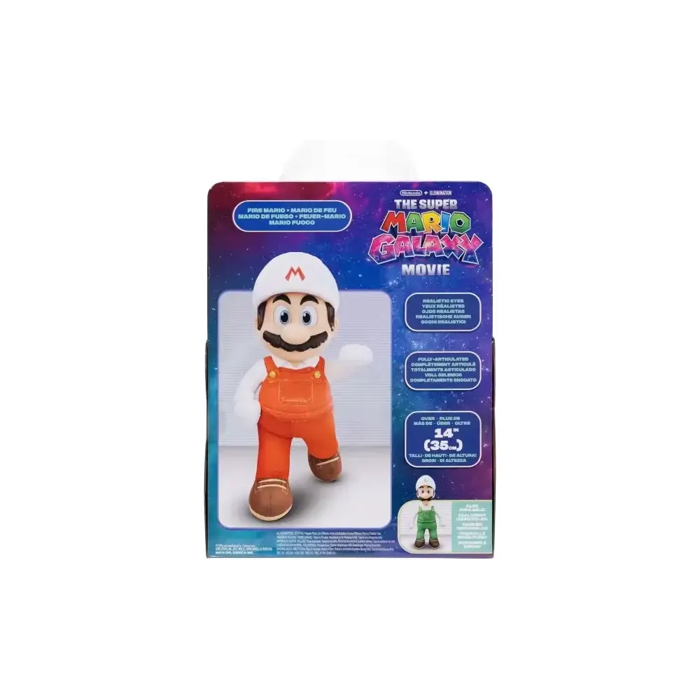 Jakks Pacific Peluche Fire Mario 38 cm – Super Mario Galaxy