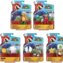 Jakks Pacific Super Mario Wave 23 Personaggi 4" con accessorio bonus