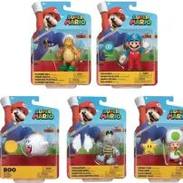 Jakks Pacific Super Mario Wave 23 Personaggi 4" con accessorio bonus