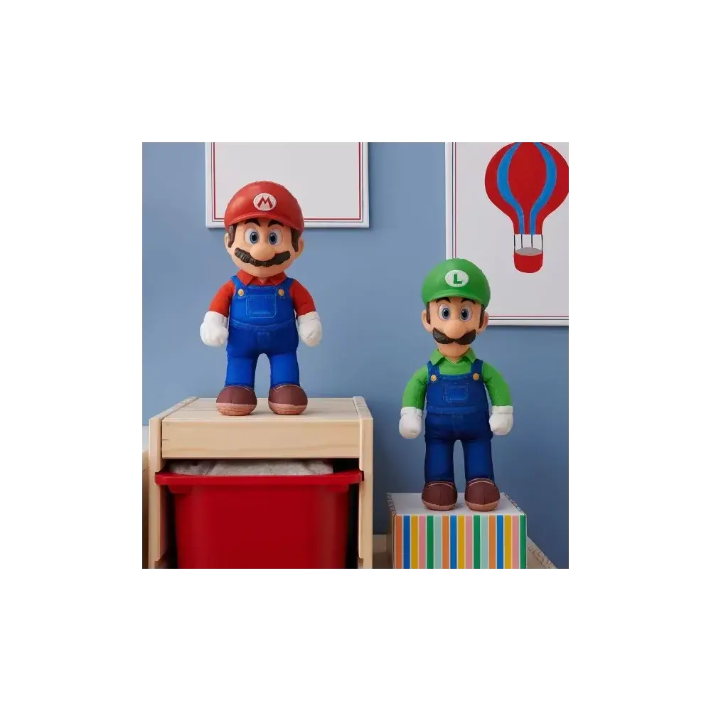Jakks Pacific Super Mario Bros. Plush 35 cm Articolato – Occhi…
