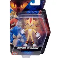 Jakks Pacific Sonic 3 Super Shadow Action Figure 13 cm Articolata