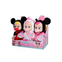 Cry Babies Bambola Disney Minnie 25 cm Interattiva con Ciuccio