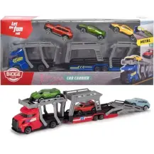 Camion Bisarca Dickie 28 cm con 3 Auto Multicolore