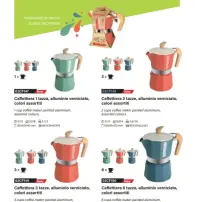 Pedrini MyMoka Caffettiera 6 tazze colori assortiti