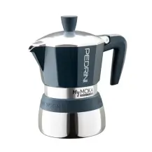 Pedrini MyMoka Induction 2 tazze, acciaio e alluminio