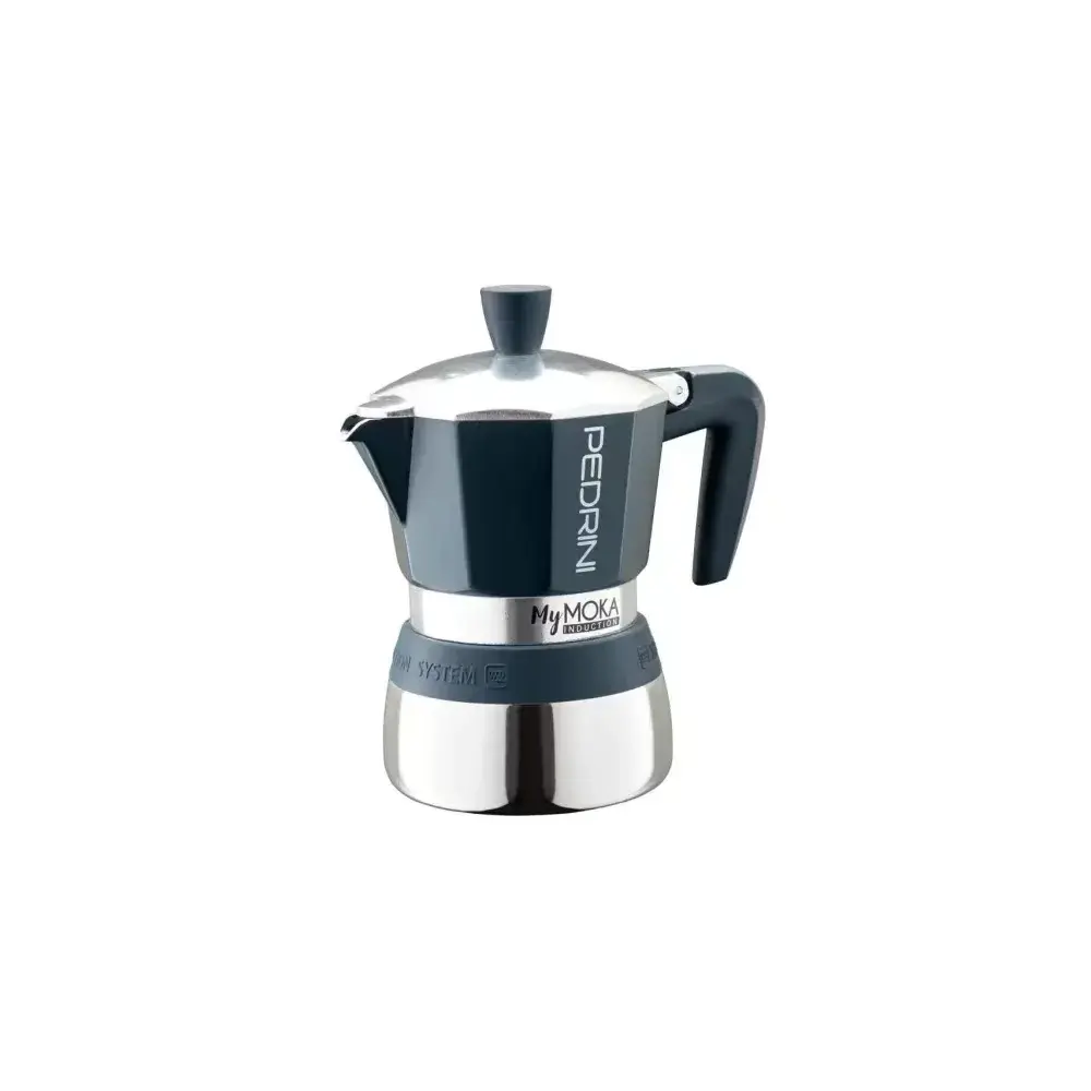 Pedrini MyMoka Induction 2 tazze, acciaio e alluminio