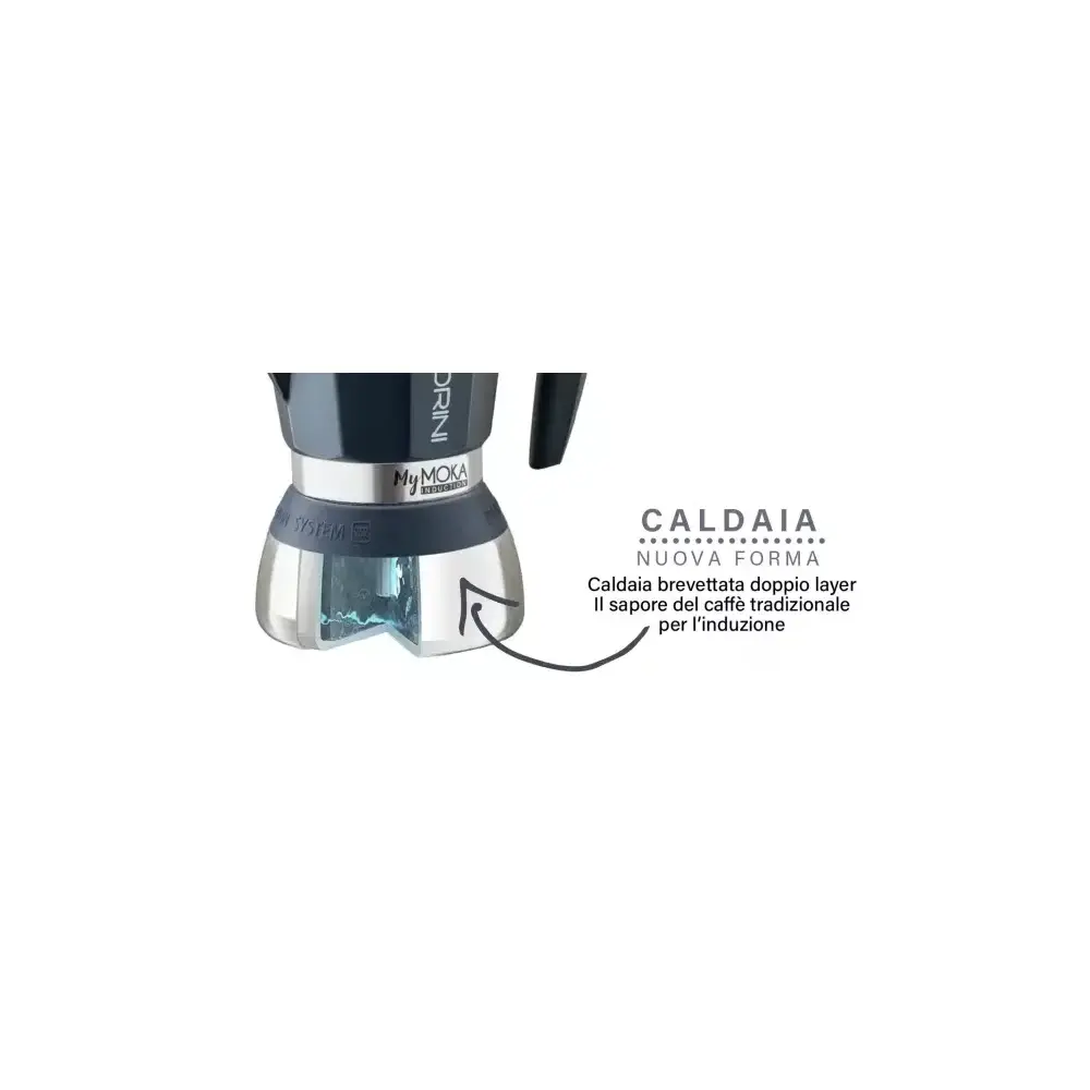 Pedrini MyMoka Induction Caffettiera 6 Tazze