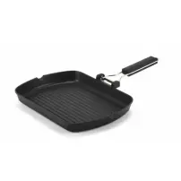 Pedrini Grill 23x34 cm Induzione Manico Pieghevole