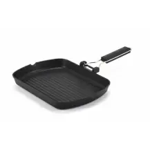 Pedrini grill 28x28 cm induzione manico pieghevole