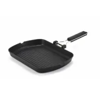 Pedrini grill 28x28 cm induzione manico pieghevole