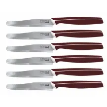 Pedrini Master 6 coltelli da tavola marroni