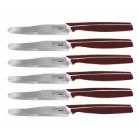 Pedrini Master 6 coltelli da tavola marroni