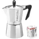 Pedrini Caffettiera 9083-3 3 Tazze in alluminio