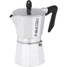 Pedrini Caffettiera 9084-3 Brillantata 6 tazze alluminio
