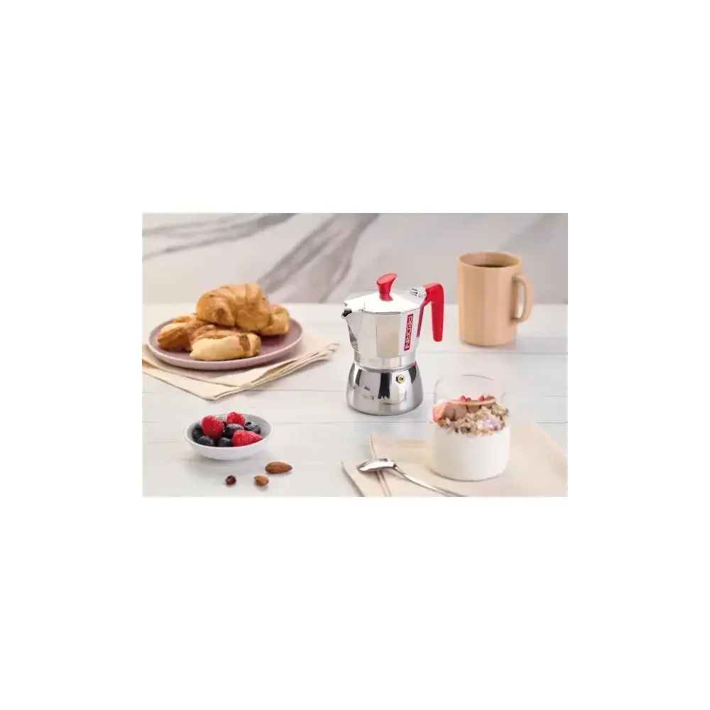 Pedrini Aroma Caffettiera 6 Tazze Induzione in alluminio