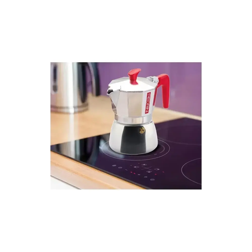 Pedrini Aroma Caffettiera 6 Tazze Induzione in alluminio