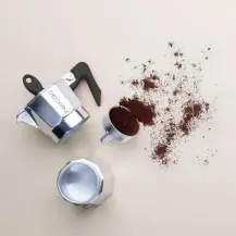 Pedrini Caffettiera Brillantata 2 Tazze in alluminio